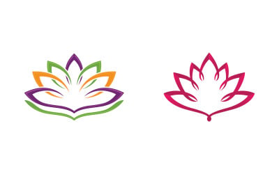Lotus flower Logo Beauty Salon Cosmetic skincare vector icon design v.102