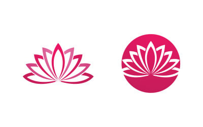 Lotus flower Logo Beauty Salon Cosmetic skincare vector icon design v.107