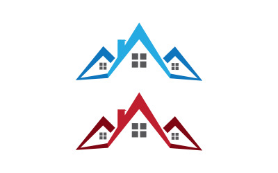 Modello di logo icona concetto di proprietà della casa v.36