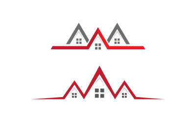Modello di logo icona concetto di proprietà della casa v.38