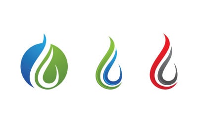 Water drop Plumbing Logo Template vector illustration v.115