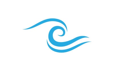 Water wave liquid vector Logo illustration design V1.140