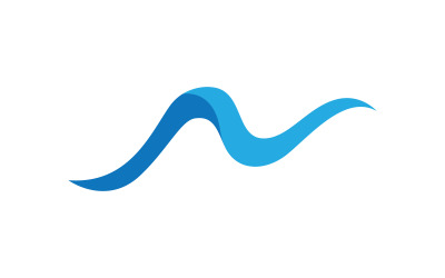 Water wave liquid vector Logo illustration design V1.146