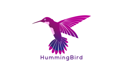 Cute Humming Bird Logo Design