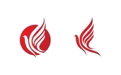 Eagle hawk wing icon Template logo design vv.25