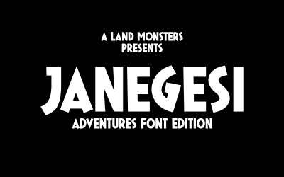 JANEGESI Font | Japanese Abstract Adventure Typeface