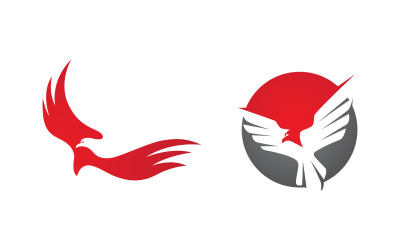 Kartal şahin kanat simgesi Şablon logo tasarımı vv.26