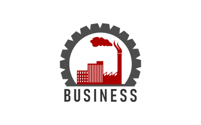 Szablon kreatywnego logo przemysłowego