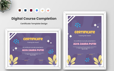 Certificato del corso di firma elegante