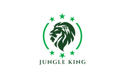 Elegant Lion Face Logo Design Template