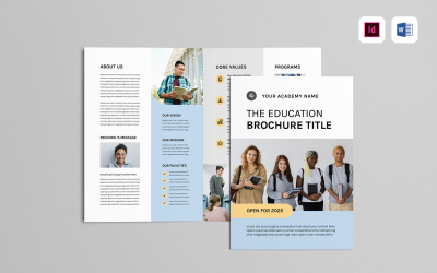 Modello di brochure educativa