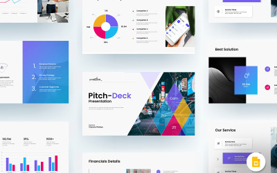 Pitch-Deck Google Slide Business-sjabloon