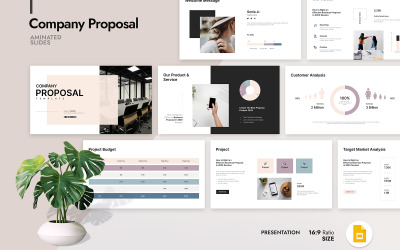 Plantilla de presentación de Google Slides para propuestas de empresa