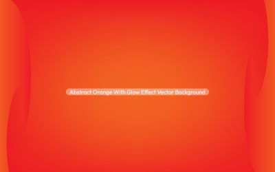Abstract Orange With Glow Effect Vector Background