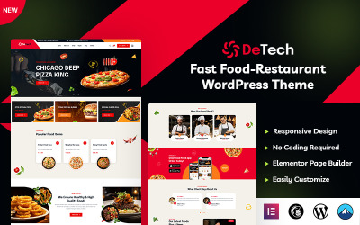 Detech - Hızlı Yemek WordPress Teması