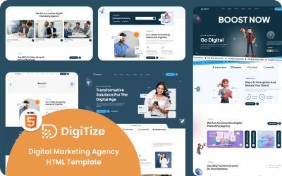 Digitize - Modelo de site para agência de marketing digital