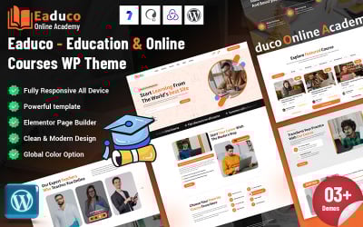 Eaduco - Tema WordPress para Educação e Cursos Online