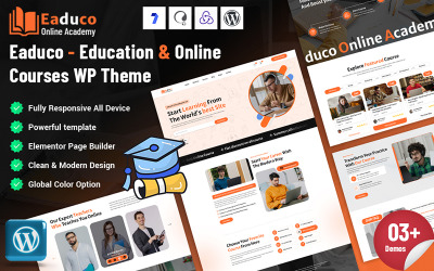 Eaduco - Thème WordPress pour l&amp;#39;éducation et les cours en ligne