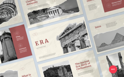 Era - Historisk presentationsmall för PowerPoint