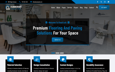 FloorCraft - Flooring Services React Website Template