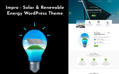 Impro – Thème WordPress pour l&amp;#39;énergie solaire et renouvelable