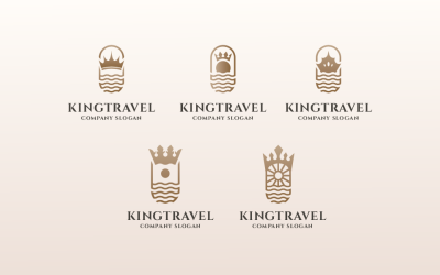 King Travel Logo Pack Template
