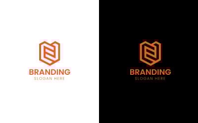 Letter NE business logo-905