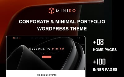 Miniko — корпоративная и минималистичная тема WordPress для портфолио