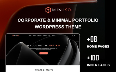 Miniko-企业和极简作品集 WordPress 主题