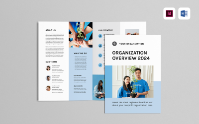 Modello di brochure per organizzazione non profit