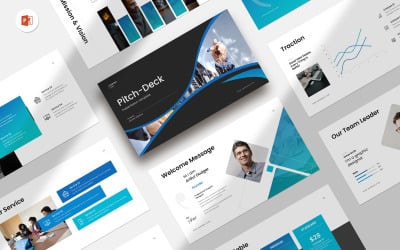 Pitch Deck Presentation Template Design Layout