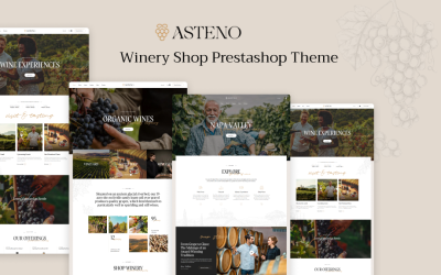 Ps Asteno Elementor - 酒庄商店 Prestashop 主题