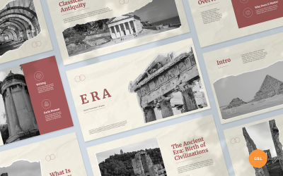 Šablona Google Slides pro prezentaci o historii - Éra