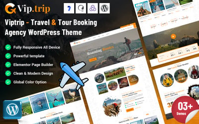 Viptrip - Motyw WordPress dla agencji rezerwacji podróży i wycieczek