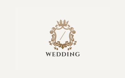 Wedding Crest Luxury Logo