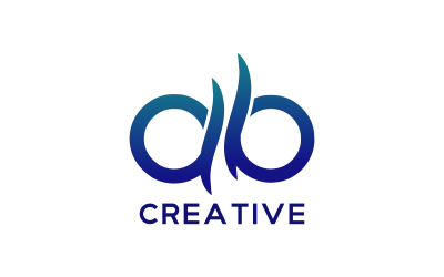 AB Letter Initials Logo Design Template