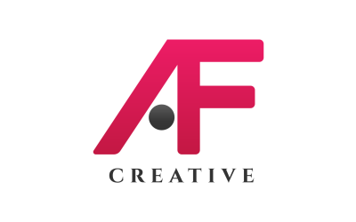 AF Letter Creative Design Logo Template