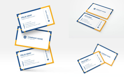 Modern Corporate Business Card Template 301