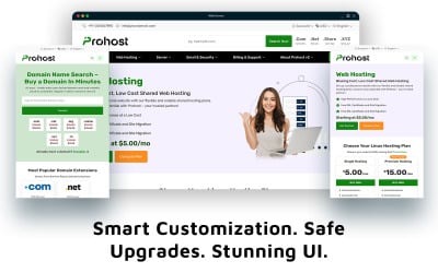 Nuevo tema WHMCS de Prohost: moderno, adaptable y diseñado para la excelencia en hosting.