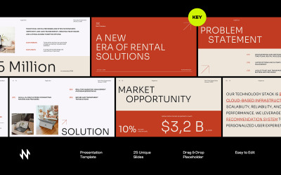 Plataforma de Aluguel Pitch Deck Keynote
