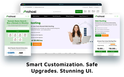 Prohost Nieuw WHMCS-thema – modern, responsief en gebouwd voor hosting-uitmuntendheid