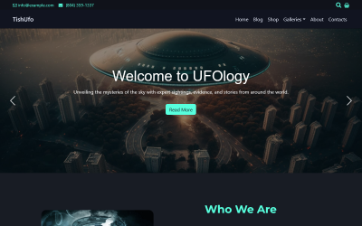 TishUFO – Tema WordPress per siti web di ricerca su UFO, ufologia e extraterrestri