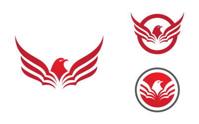 Adler-Falkenflügel-Symbol Vorlage Logo-Design vv.27