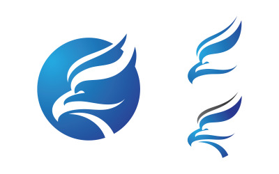 Adler-Falkenflügel-Symbol Vorlage Logo-Design vv.30