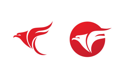 Adler-Falkenflügel-Symbol Vorlage Logo-Design vv.31