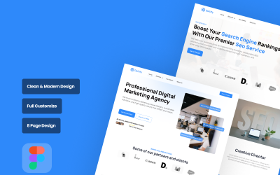 Deltify - Digital Marketing Agency Figma Template