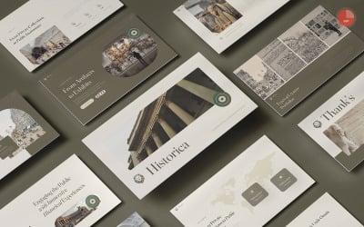 Historica - Шаблон презентації PowerPoint про історію та музей