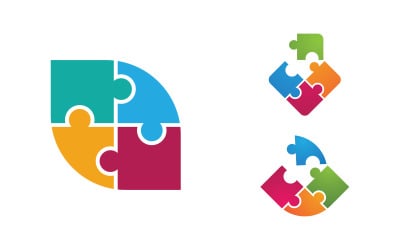 Human care adoption group network and social logo design vv.41