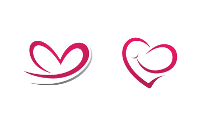 Human care adoption group network and social logo design vv.46