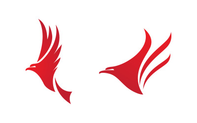 Kartal şahin kanat simgesi Şablon logo tasarımı vv.36